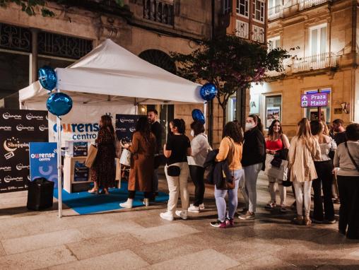 Stand sorteos Shopping night 2022